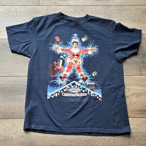 Chevy Chase “National Lampoon’s Christmas Vacation” T-Shirt – Size L (Blue)
